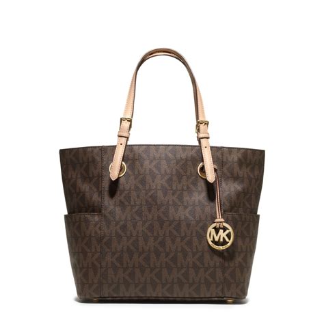 michael kors tote jet set logo|michael kors jet set large.